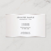 Carte De Visite Custom Modern Elegant Simple Template Luxury (Dos)