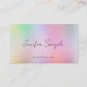 Carte De Visite Custom Modern Elegant Template Handwritten Script (Devant)