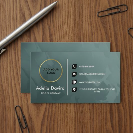 Carte De Visite Custom Modern Minimalist Logo for Social Media & 