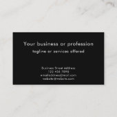 Carte De Visite Custom Modern Minimalist Technology Professional (Dos)