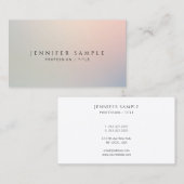 Carte De Visite Custom Modern Professional Simple Template (Devant / Derrière)