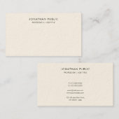 Carte De Visite Custom Modern Simple Facile à rendre Modèle luxe (Devant / Derrière)
