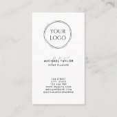 Carte De Visite Custom Modern Social Media Code QR Logo photo (Devant)