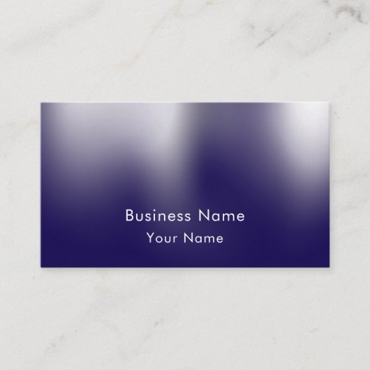 Carte De Visite Custom Modern Stylish Blue Personalized (Devant)