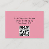 Carte De Visite Custom Photo Nurse Practitioner QR Code (Dos)
