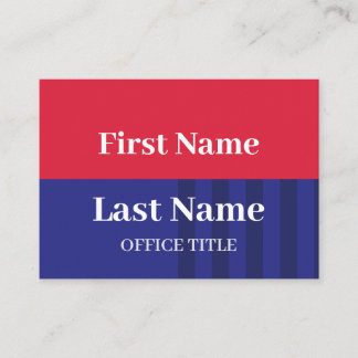 Carte De Visite Custom Political Election  Campaign