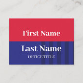 Carte De Visite Custom Political Election  Campaign (Devant)