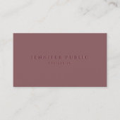 Carte De Visite Custom Professional Elegant Template Simple Luxury (Devant)