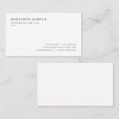 Carte De Visite Custom Professional Modern Sleek Minimal Template (Devant / Derrière)
