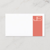 Carte De Visite Custom Professional Moderne Élégant Monogramme Bus (Devant)