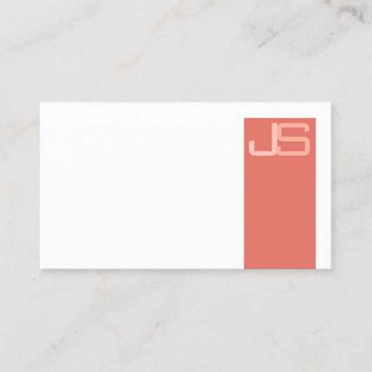 Carte De Visite Custom Professional Moderne Élégant Monogramme Bus (Devant)