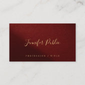 Carte De Visite Custom QR Code Modern Template Calligraphy Script (Devant)