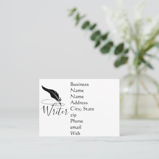 Carte De Visite Custom quill (Debout devant)