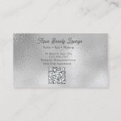 Carte De Visite Custom Silver Salon | Beauty Spa (Dos)