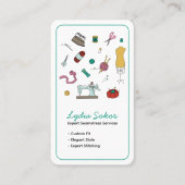 Carte De Visite Custom Tailoring & Alterations Seamstress  (Devant)