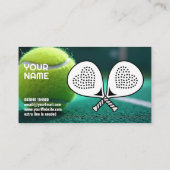 Carte De Visite 🎾Custom text,  Ace Your Game Padel Coach  (Dos)