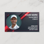 Carte De Visite 🎾Custom text, Any Coach Custom Coach (Dos)