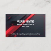 Carte De Visite 🎾Custom text, Any Coach Custom Coach (Devant)