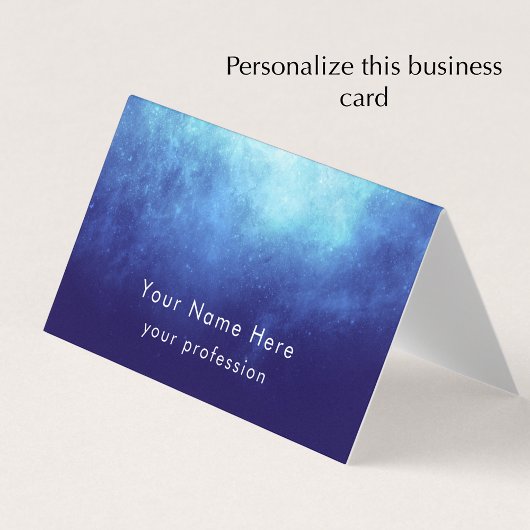 Carte De Visite Custom Text Cool Modern Nebula Personalized 