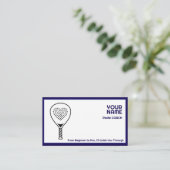 Carte De Visite 🎾Custom text,  Padel Coach (Debout devant)