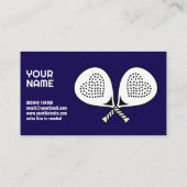 Carte De Visite 🎾Custom text,  Padel Coach (Dos)