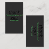 Carte De Visite Custom Text & Upload Your Photo Personalized (Devant / Derrière)