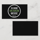 Carte De Visite custom, unique, sleek & minimalist hershey®'s kiss (Devant / Derrière)