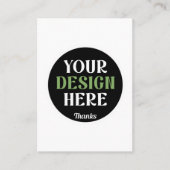 Carte De Visite custom, unique, sleek & minimalist hershey®'s kiss (Devant)