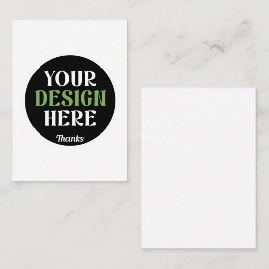 Carte De Visite custom, unique, sleek & minimalist hershey®'s kiss (Devant / Derrière)