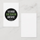 Carte De Visite custom, unique, sleek & minimalist hershey®'s kiss (Devant / Derrière)