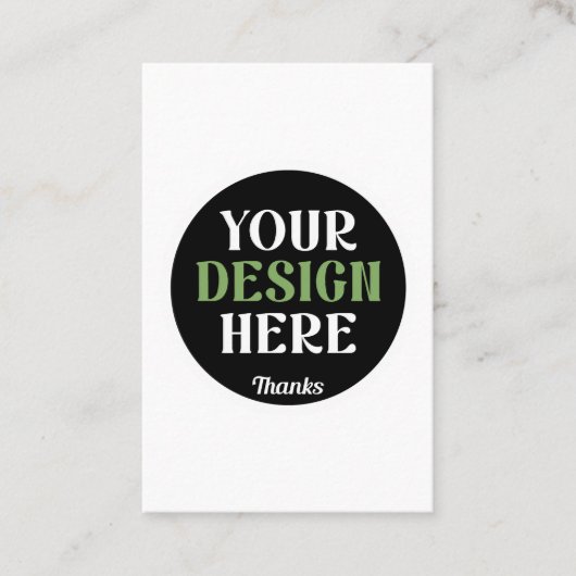 Carte De Visite custom, unique, sleek & minimalist hershey®'s kiss (Devant)