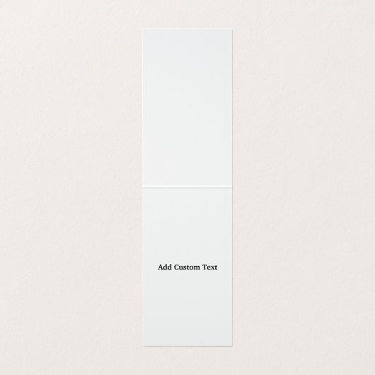 Carte De Visite Custom Vertical Tent Fold Folded Business Card (Intérieur déplié)