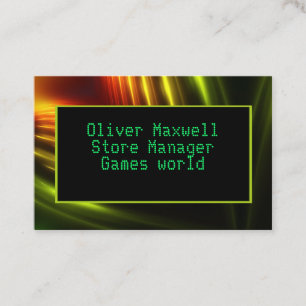 Carte De Visite Customisable futuristic space abstract