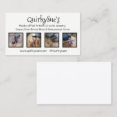 Carte de visite Customisé avec 4 photos de produit (Devant / Derrière)