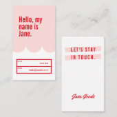 Carte de visite Customisé en gras et en gras (Devant / Derrière)