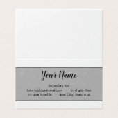 Carte De Visite Customise-Le ! (Extérieur déplié)