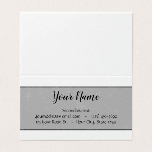 Carte De Visite Customise-Le ! (Extérieur déplié)