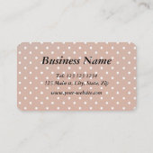 Carte De Visite Customisé Magasin de cadeaux romantique points mot (Dos)