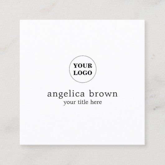 Carte de visite customisé par minimaliste (Devant)