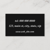 Carte De Visite Customisé sans limite (Dos)