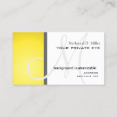 Carte De Visite Customiser cette couleur monogramme/do-it-yourself (Dos)