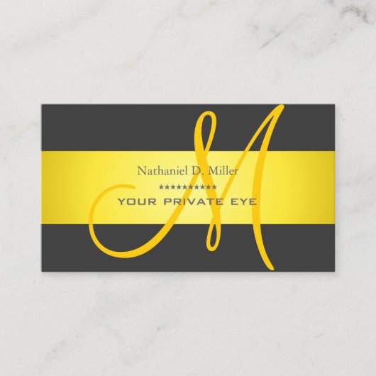 Carte De Visite Customiser cette couleur monogramme/do-it-yourself (Devant)