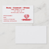 Carte De Visite Customiser L'Amour Cupidé (Devant / Derrière)