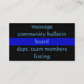 Carte De Visite Customisez ce ThinBlueLine (Dos)