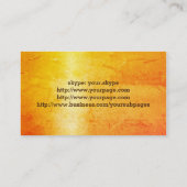 Carte De Visite Customisez les deux côtés d'aquarelle de fiesta (Dos)