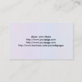 Carte De Visite Customisez les deux côtés des bulles bleues (Dos)