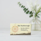 Carte De Visite Customisez les deux côtés du dessin de boussole et (Debout devant)