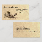 Carte De Visite Customisez les deux côtés du dessin de pierre et (Devant / Derrière)