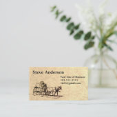 Carte De Visite Customisez les deux côtés du dessin de pierre et (Debout devant)