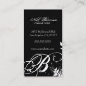 Carte De Visite customisez votre monogramme (Dos)